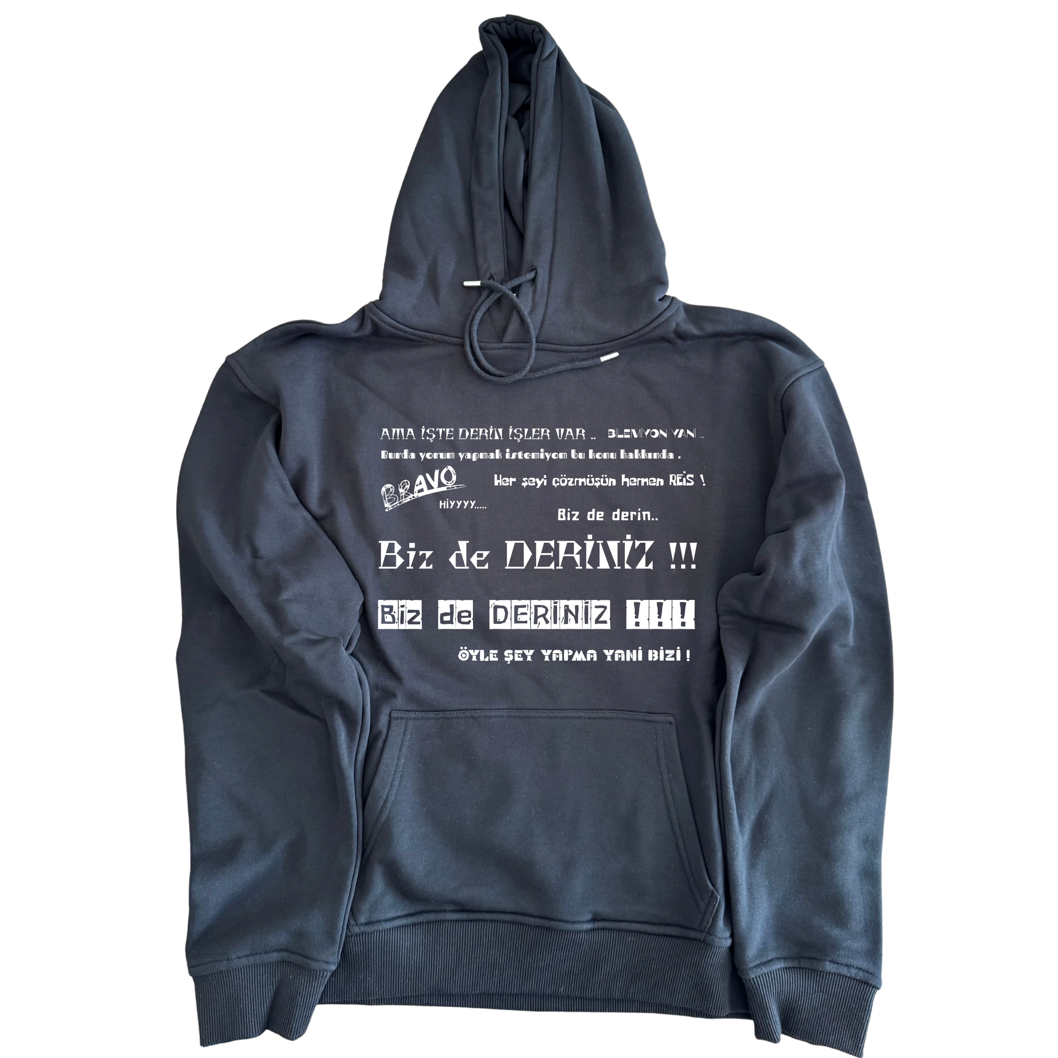 Biz de Deriniz OVERSIZE KAPÜŞONLU