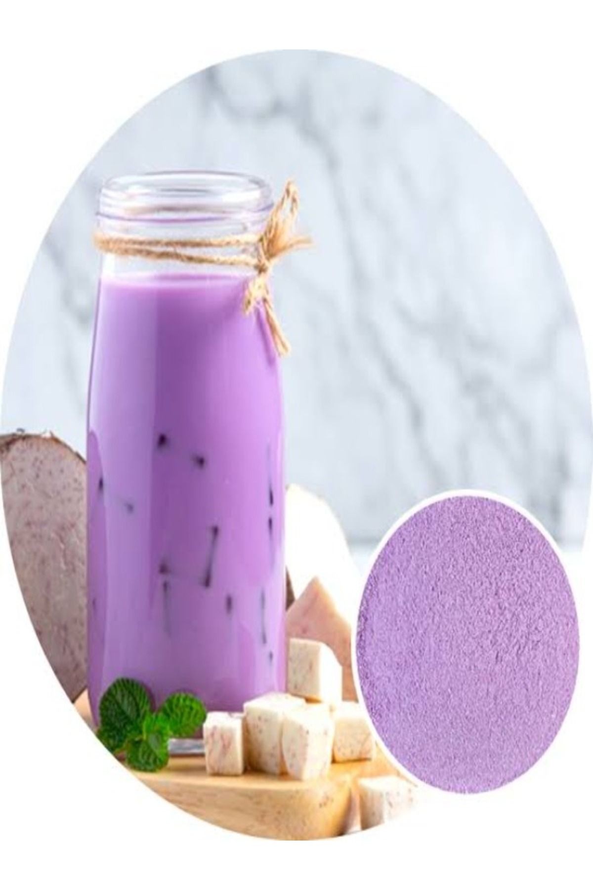 Taro powder toz içecek-100 g. Taro tea-Taro içecek tozu