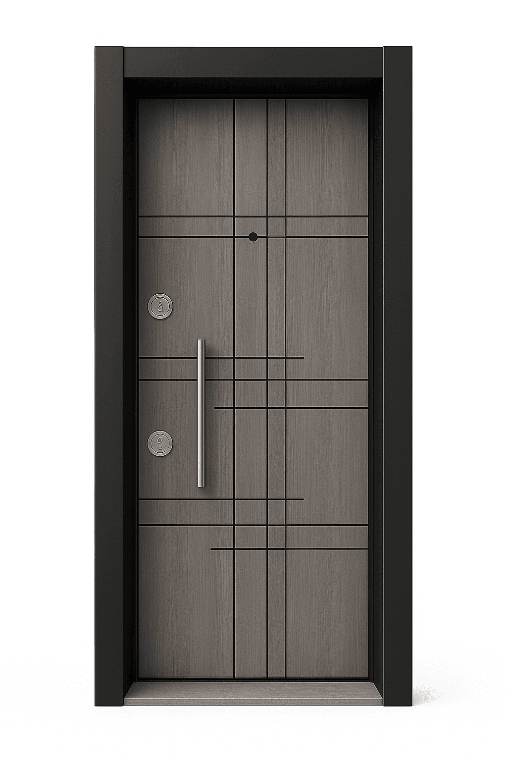 Ekonomik Çelik Daire Kapısı-Gri-01