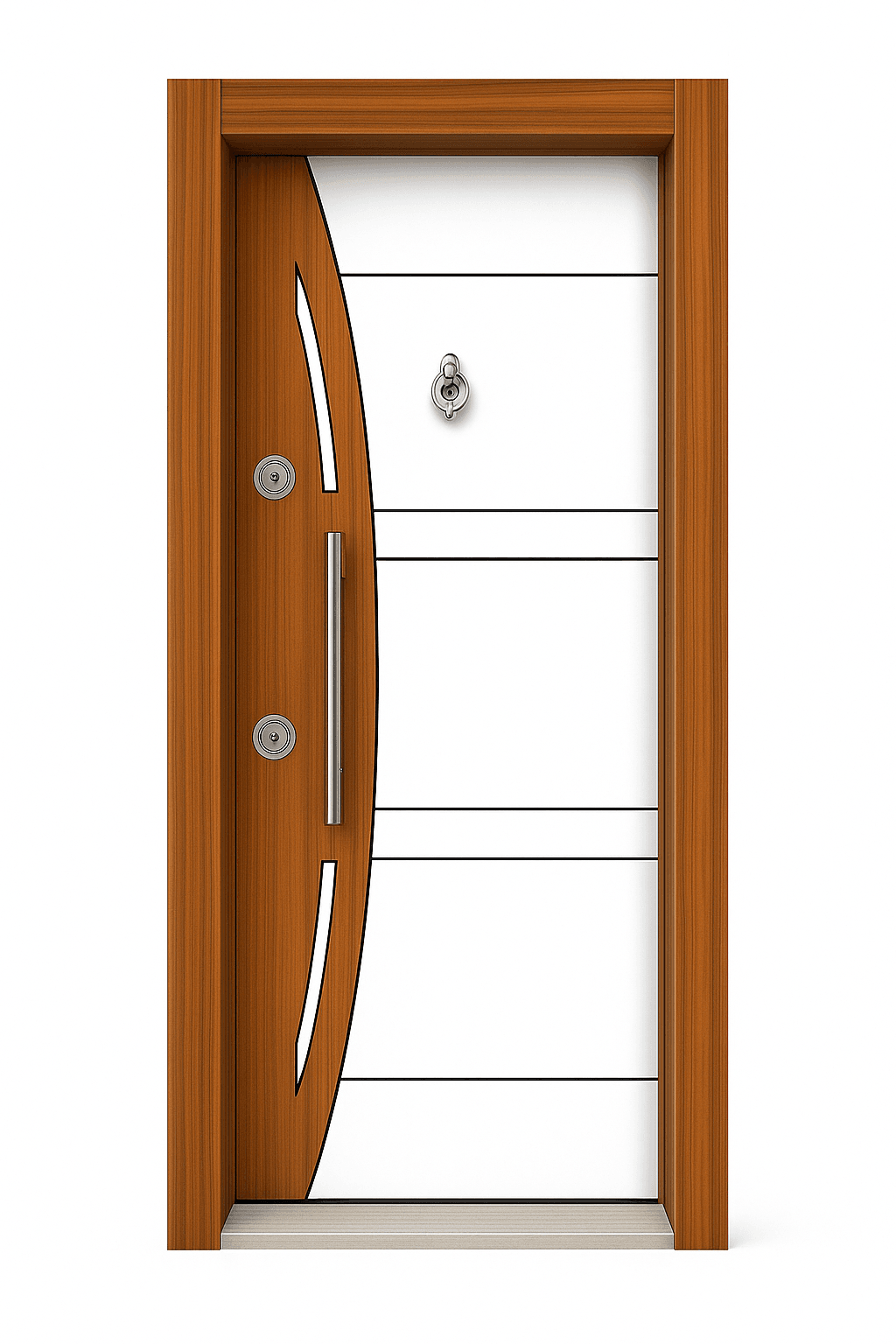 Ekonomik Çelik Daire Kapısı-03-Beyaz 