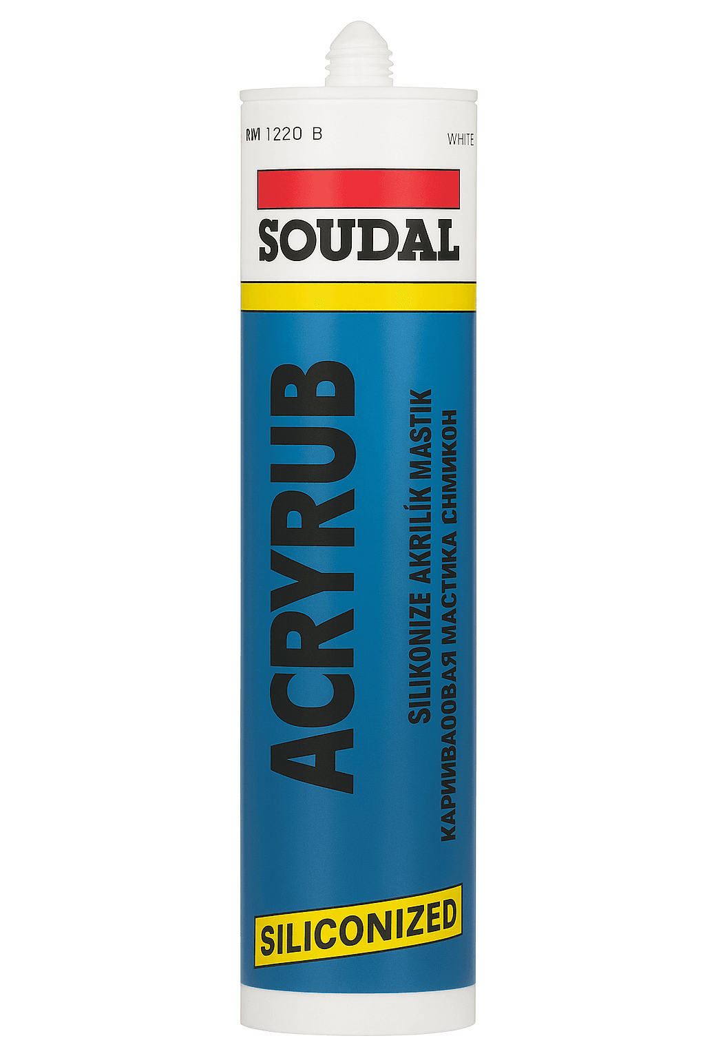 Soudal Silikon Akrilik Mastik- (Beyaz)