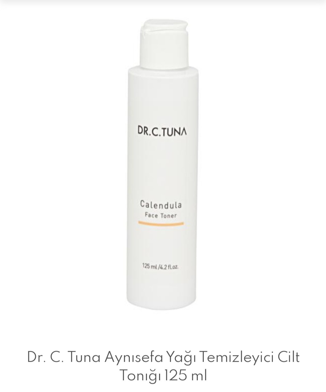 Dr. C. Tuna Aynısefa Yağı Temizleyici Cilt Tonığı 125 ml