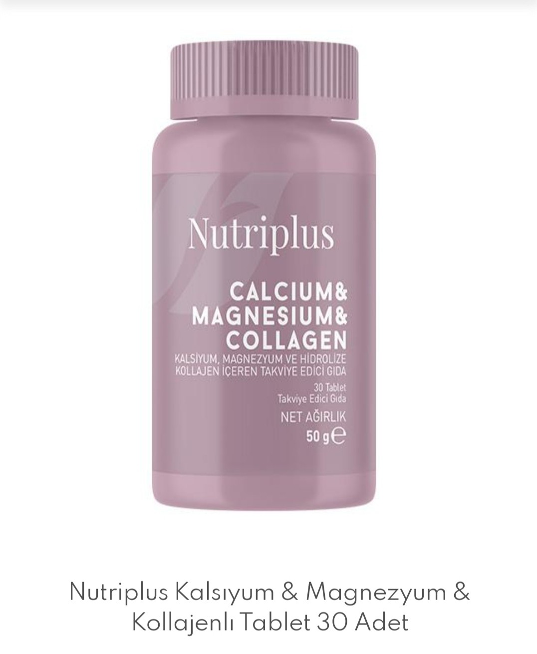 Nutriplus Kalsıyum & Magnezyum & Kollajenlı Tablet 30 Adet