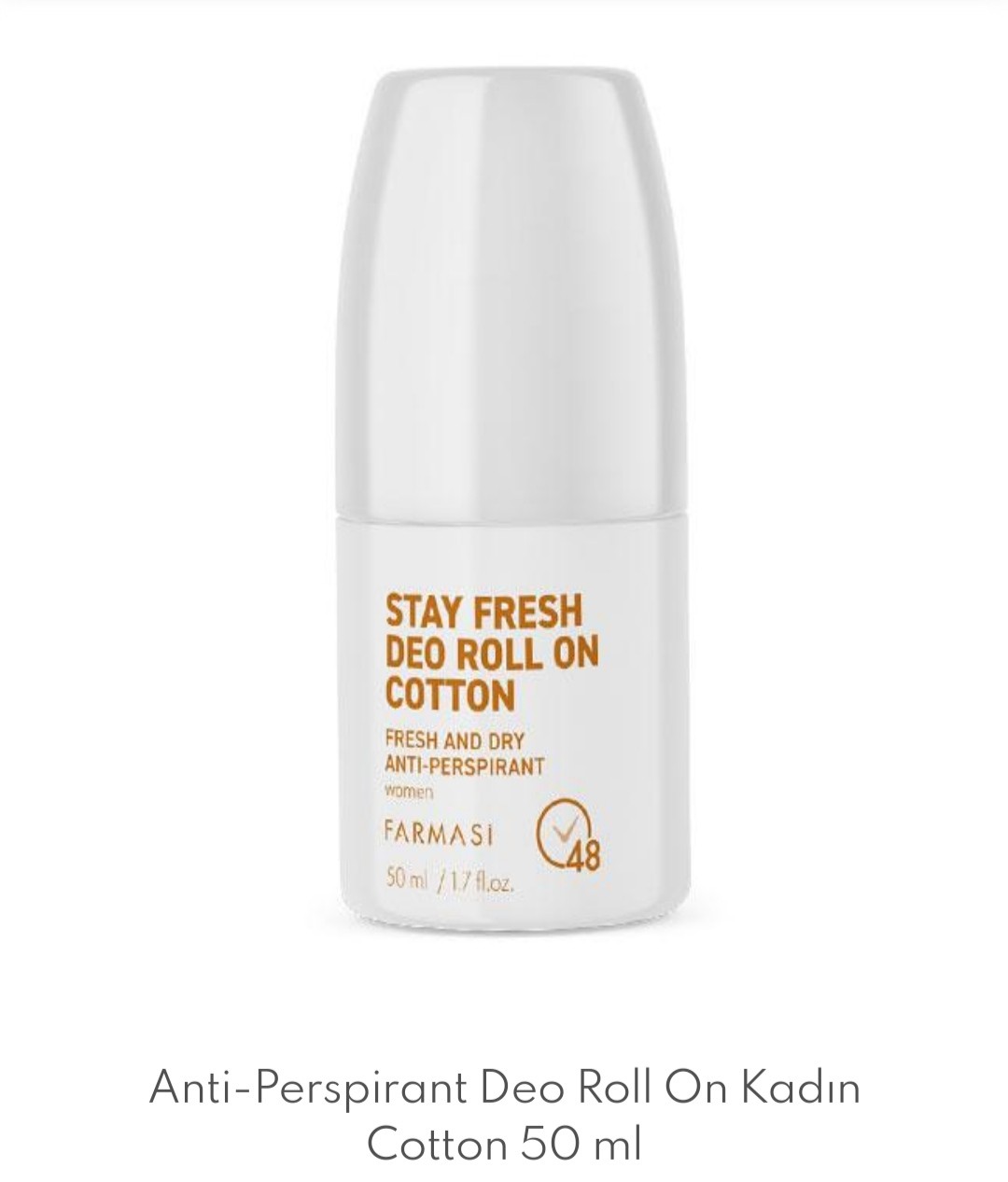Anti-Perspirant Deo Roll On Kadın Cotton 50 ml