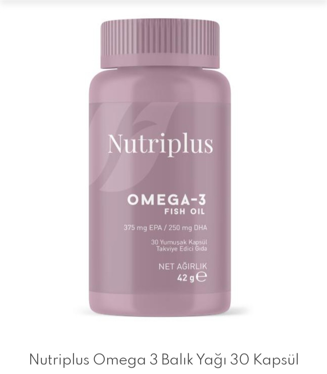 Nutriplus Omega 3 Balık Yağı 30 Kapsül