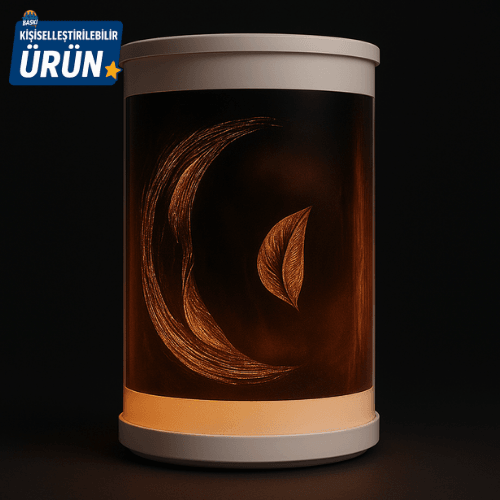 KİŞİYE ÖZEL FOTOĞRAFLI DÖNEN SİLİNDİR ÇERÇEVE