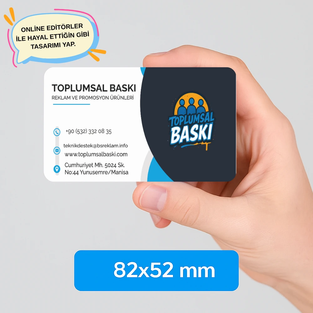 İşletmeye Özel Tasarım Ekonomik Kartvizit