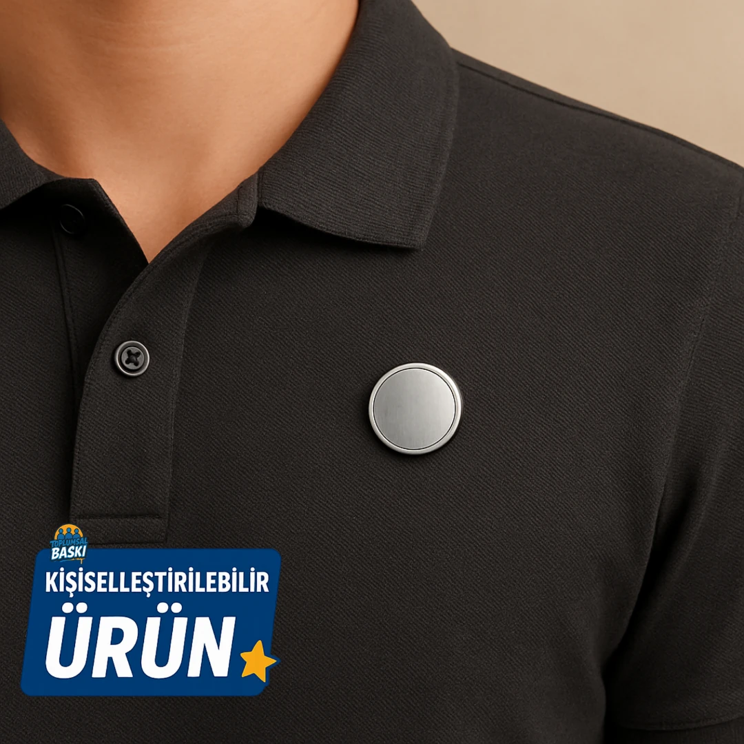 KİŞİYE ÖZEL BASKILI YAKA ROZETİ