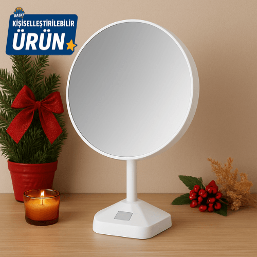 KİŞİYE ÖZEL FOTOĞRAFLI SİHİRLİ AYNA - YUVARLAK