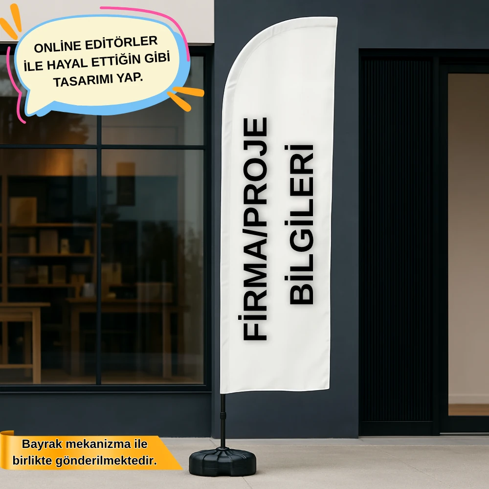 Özel Tasarım Yelken Bayrak