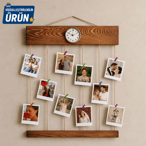 KİŞİYE ÖZEL FOTOĞRAFLI AHŞAP DUVAR ÇERÇEVESİ