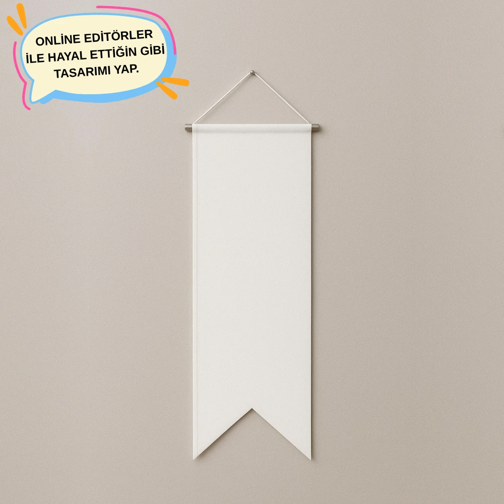 Özel Tasarım Baskılı Kırlangıç Bayrak