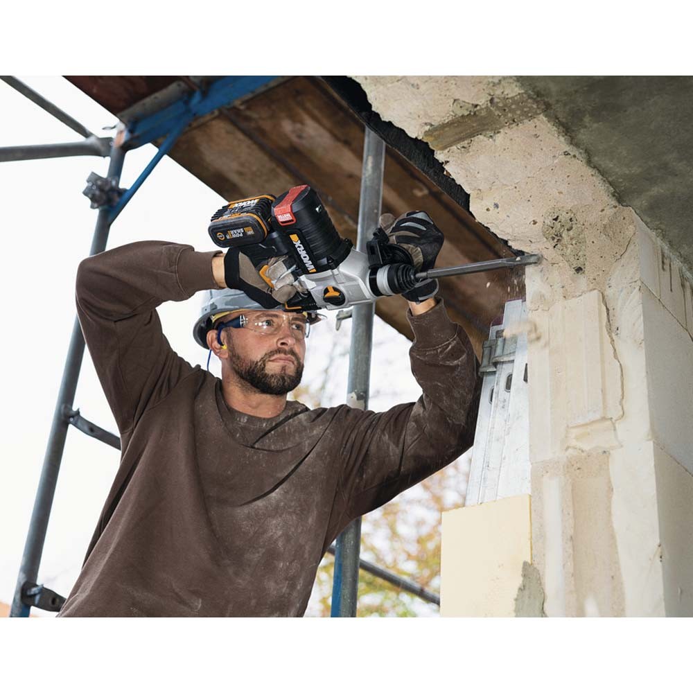 WORX WX380.9 20Volt 2,2J Kırıcı/Delici(Akü Dahil Değil)