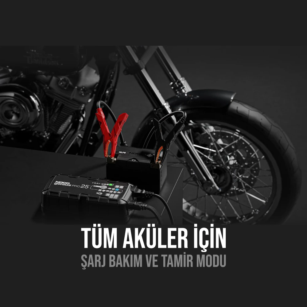 NOCO GENIUSPRO25 6V/12V/24V 1000A Akü Şarj Cihazı