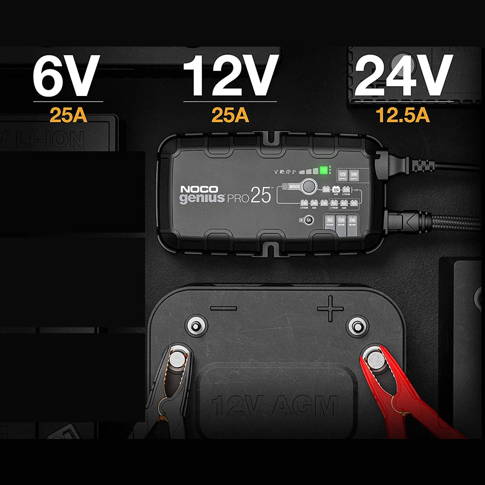 NOCO GENIUSPRO25 6V/12V/24V 1000A Akü Şarj Cihazı