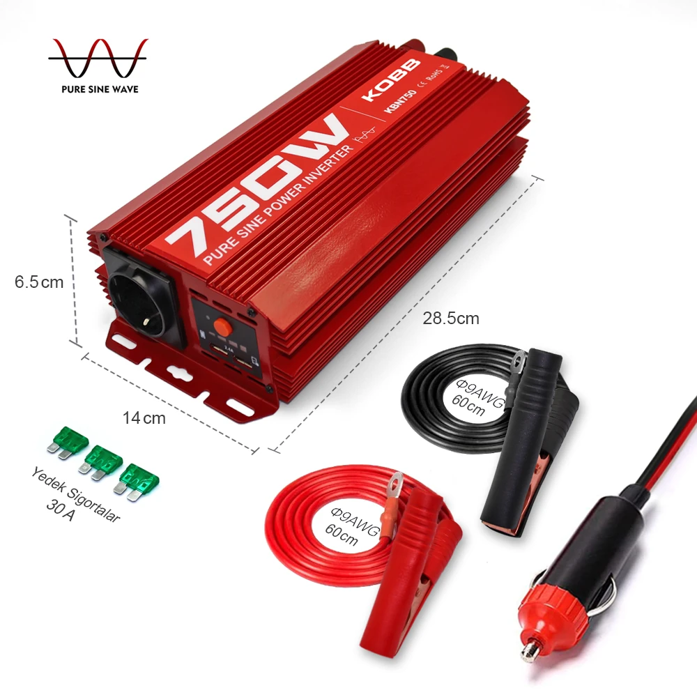 KOBB KBN750 750Watt Tam Sinüs Dönüştürü İnvertör