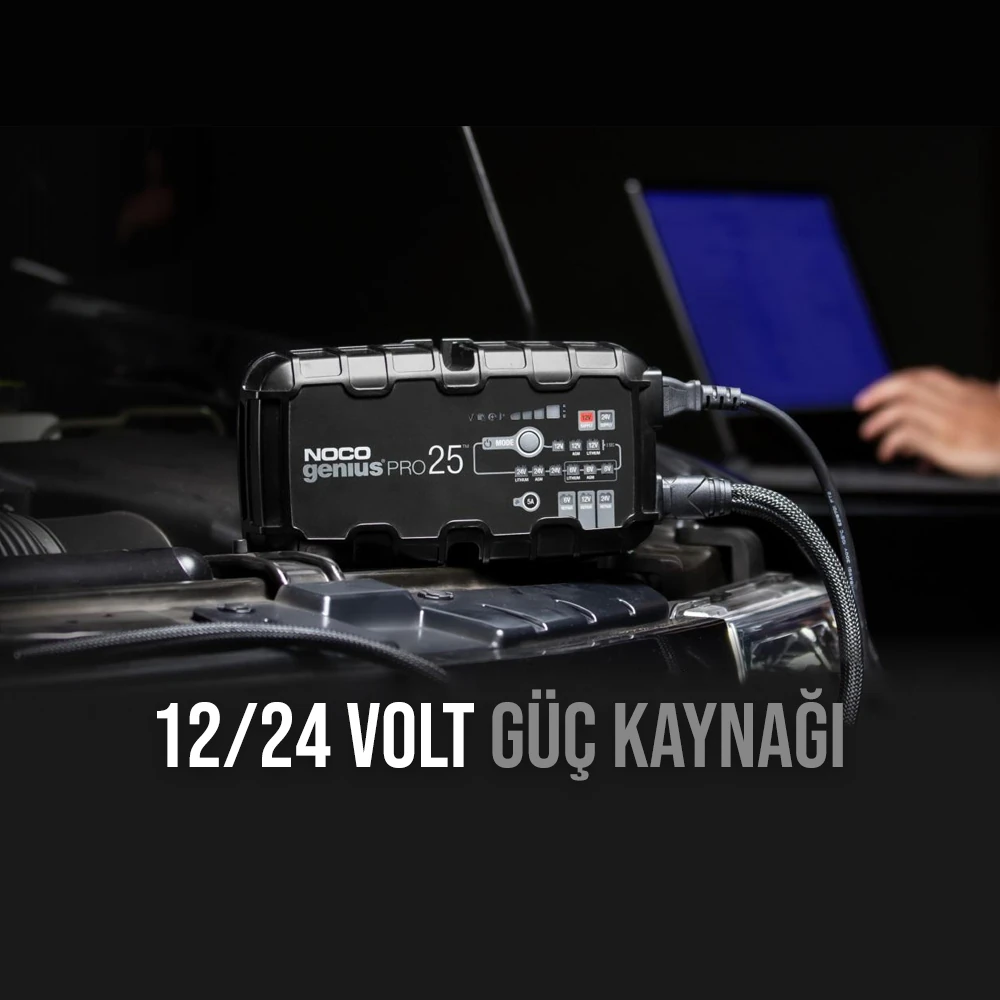 NOCO GENIUSPRO25 6V/12V/24V 1000A Akü Şarj Cihazı