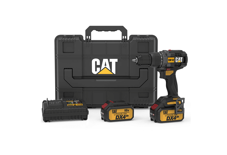 Cat DX12.2 18Volt/4.0Ah Li-ion Çift Akülü Kömürsüz Profesyonel Şarjlı Darbeli Matkap