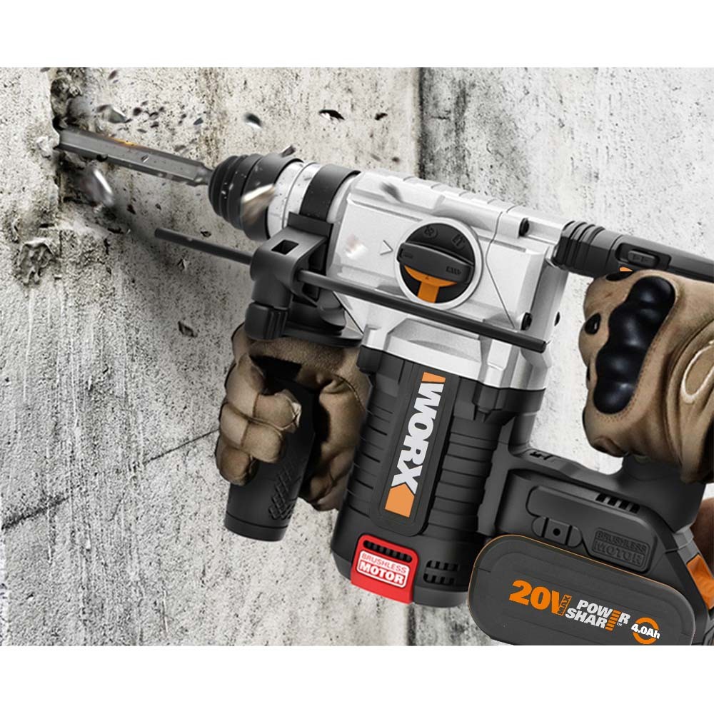 WORX WX380.9 20Volt 2,2J Kırıcı/Delici(Akü Dahil Değil)