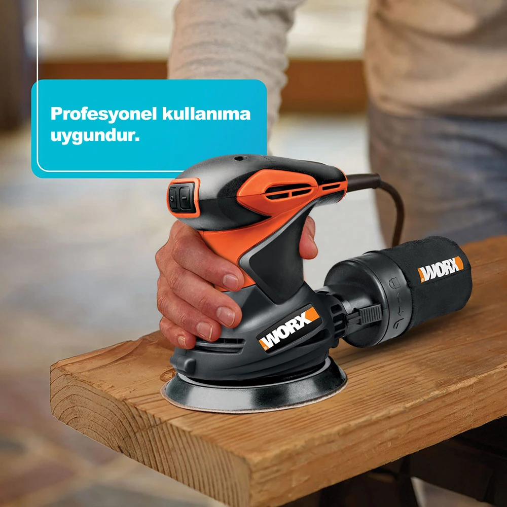 WORX WX652.1 320Watt 125mm Eksantrik Zımpara