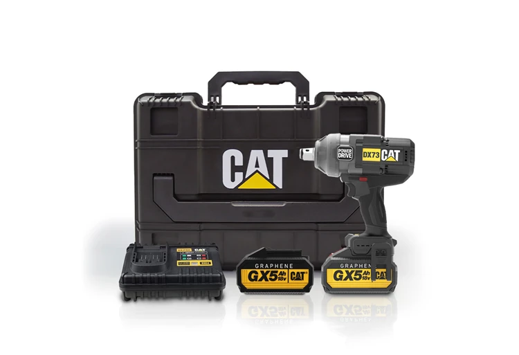 CAT DX73G 18Volt 5.0 Ah. GRAPHENE Çift Akülü 1700/2100Nm Kömürsüz Profesyonel Şarjlı Somun Sıkma
