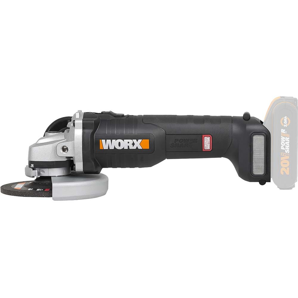 WORX WX812.9 20Volt 125mm Taşlama(Akü Dahil Değil)