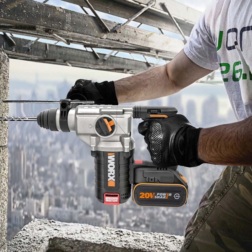WORX WX380.9 20Volt 2,2J Kırıcı/Delici(Akü Dahil Değil)