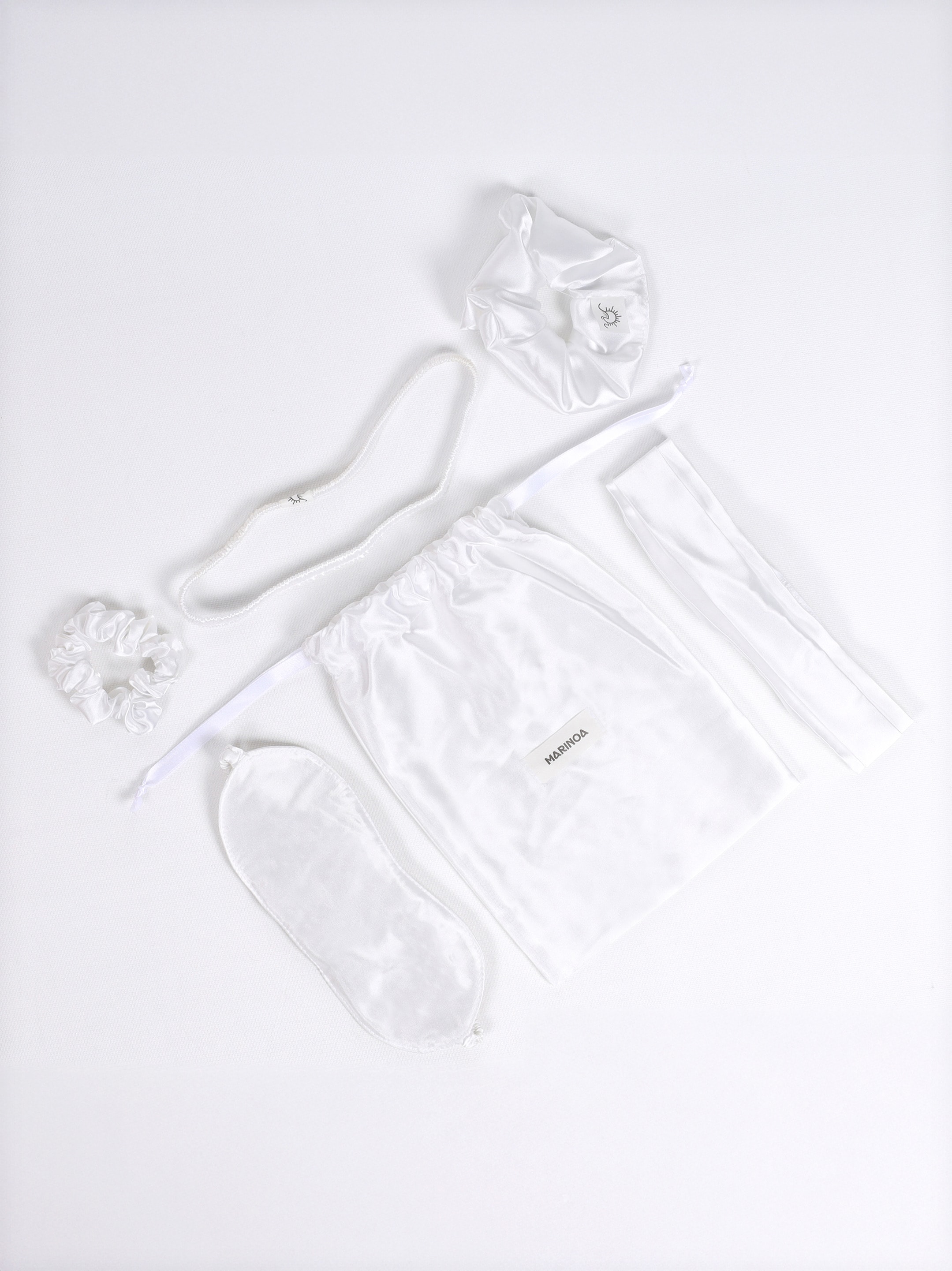 Luna Saten Set - Beyaz
