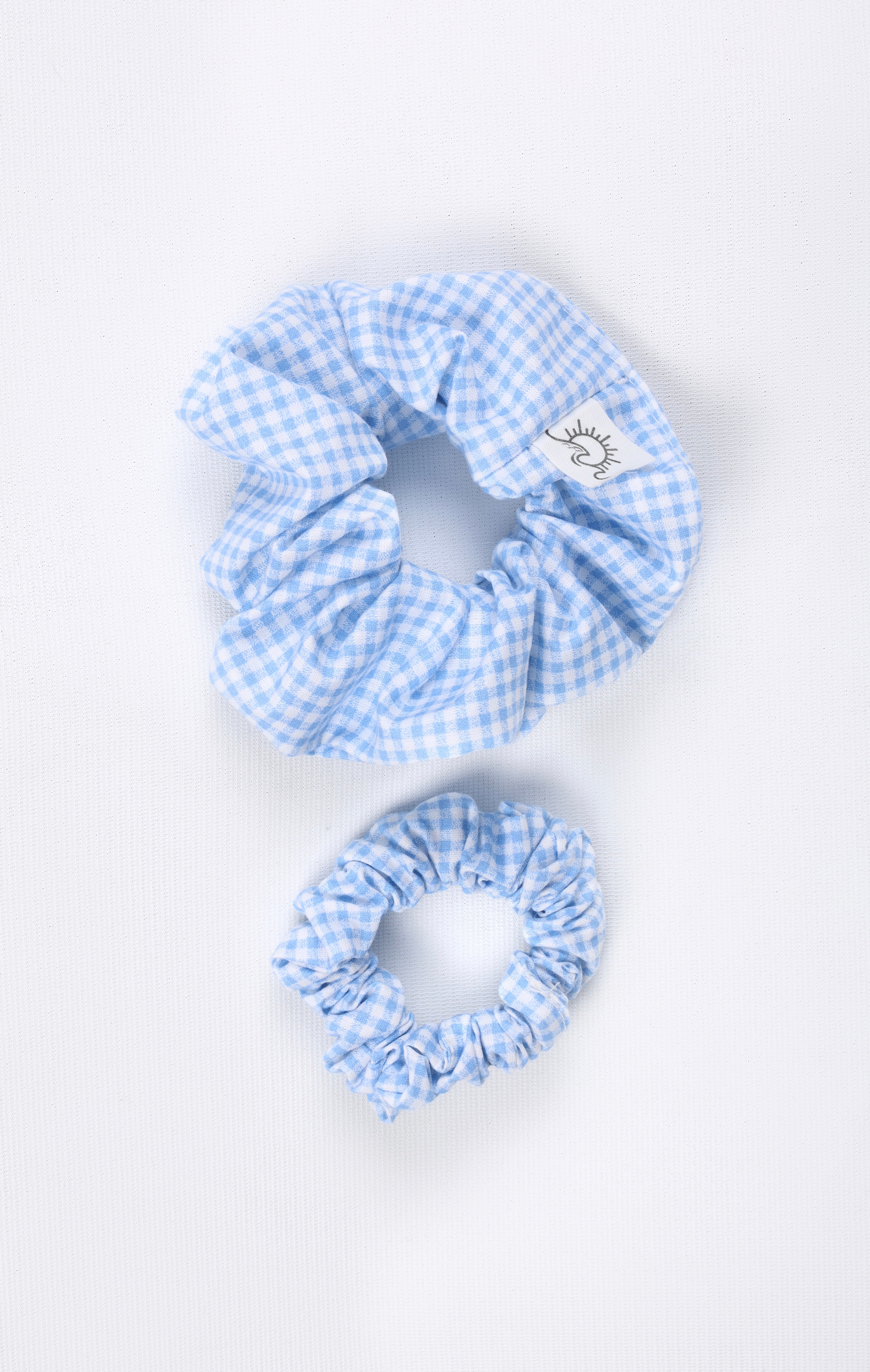 Scrunchie İkili Toka Seti - mavi