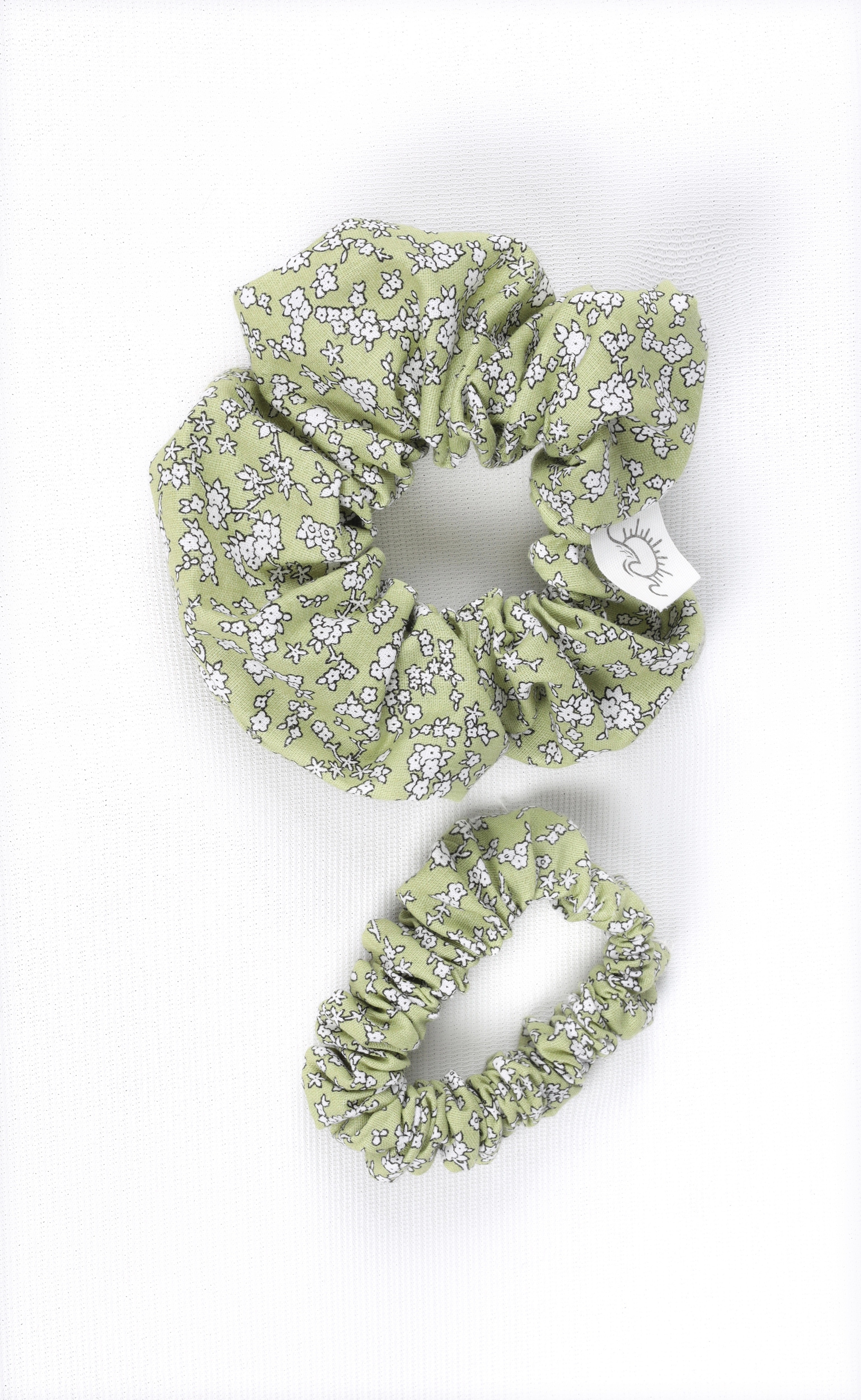Scrunchie İkili Toka Seti - yeşil