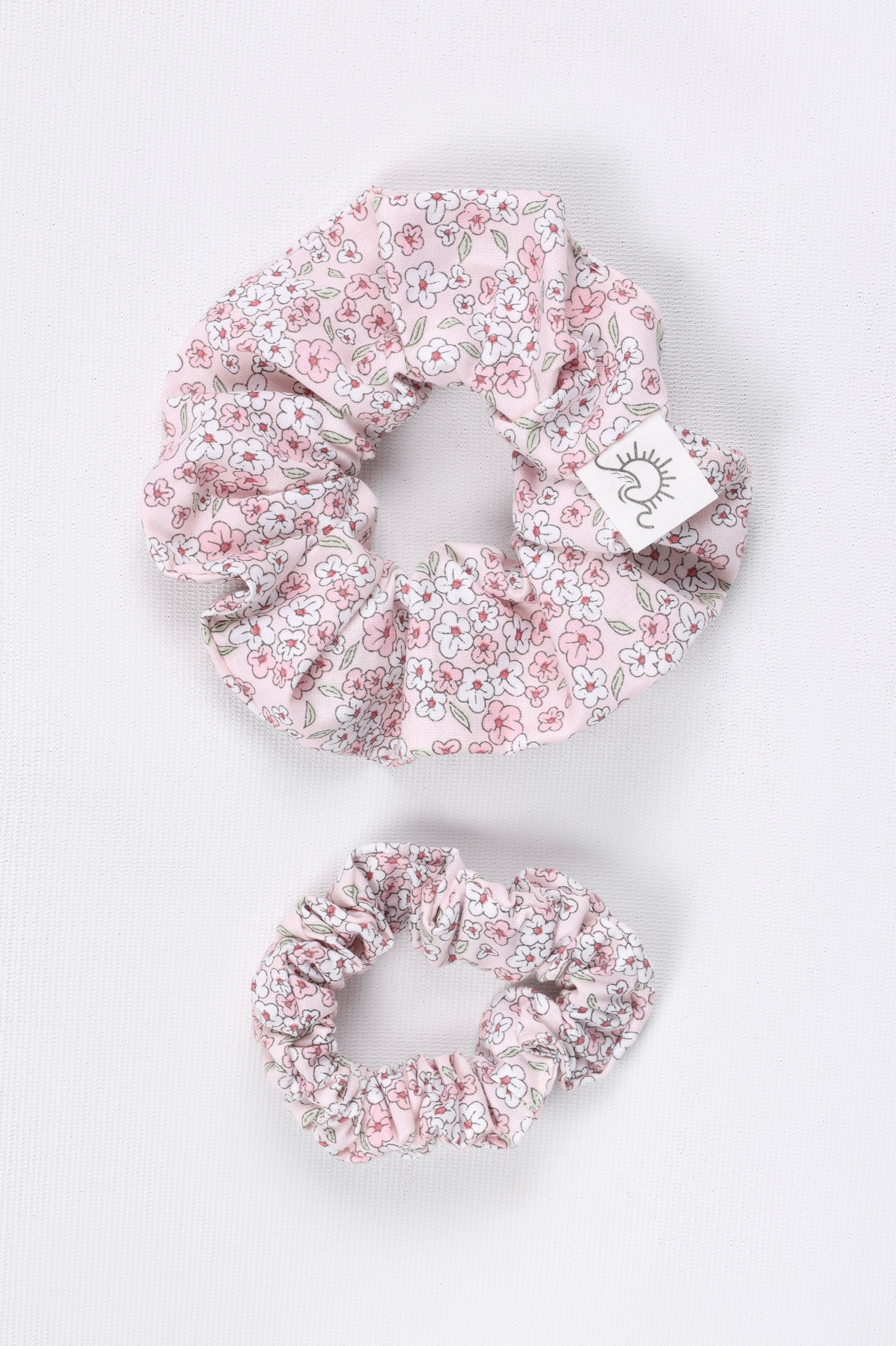 Scrunchie İkili Toka Seti - pudra pembesi