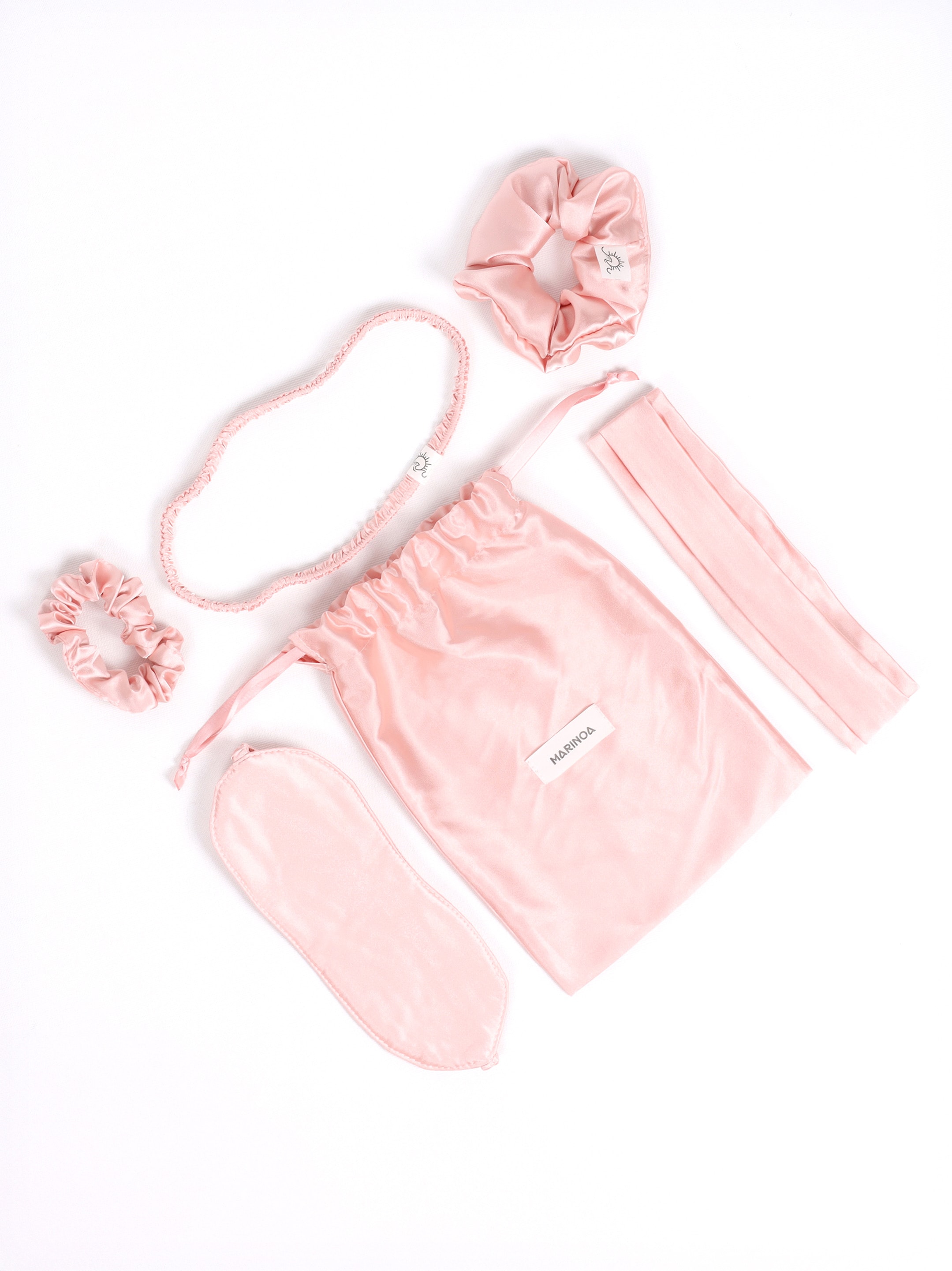 Luna Saten Set - Pembe