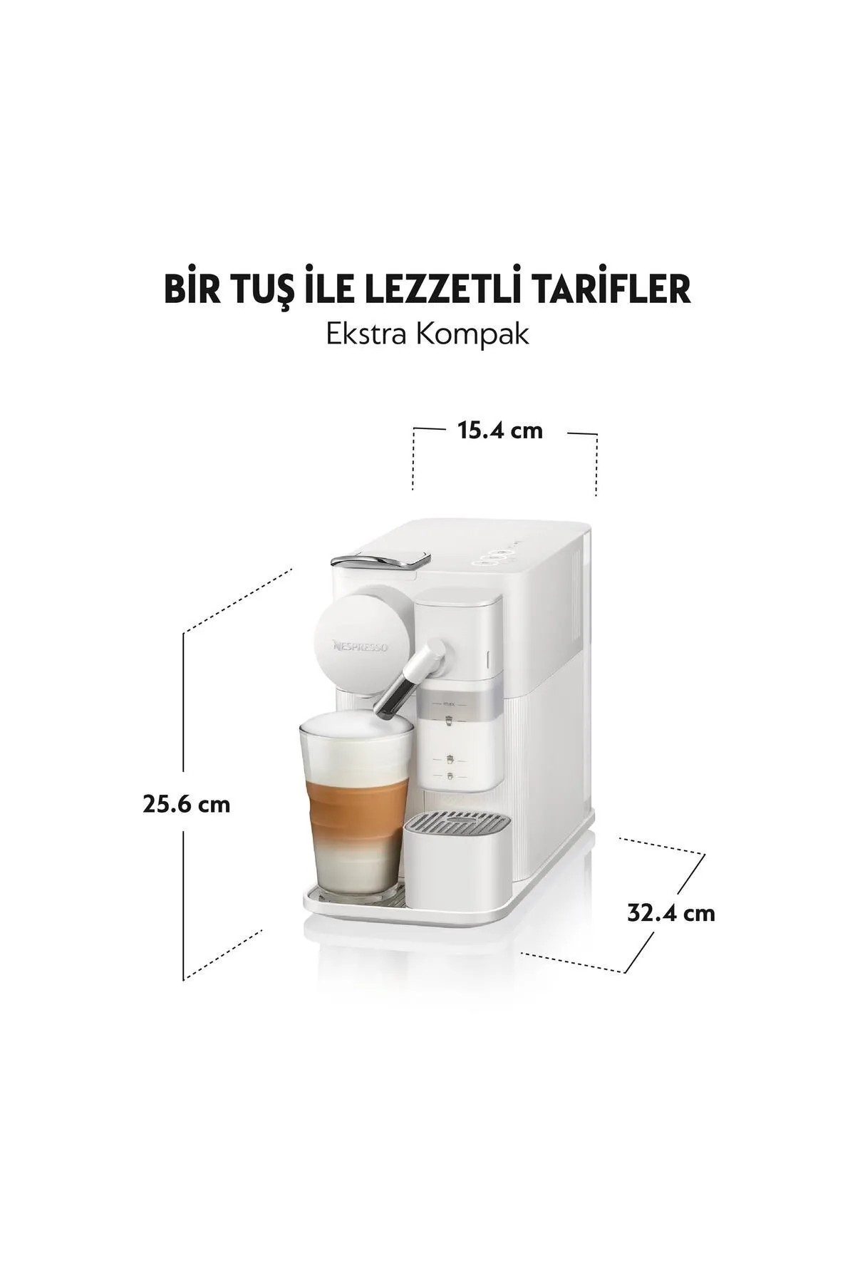Nespresso F121 Latissima One Süt Çözümlü Kahve Makinesi Beyaz