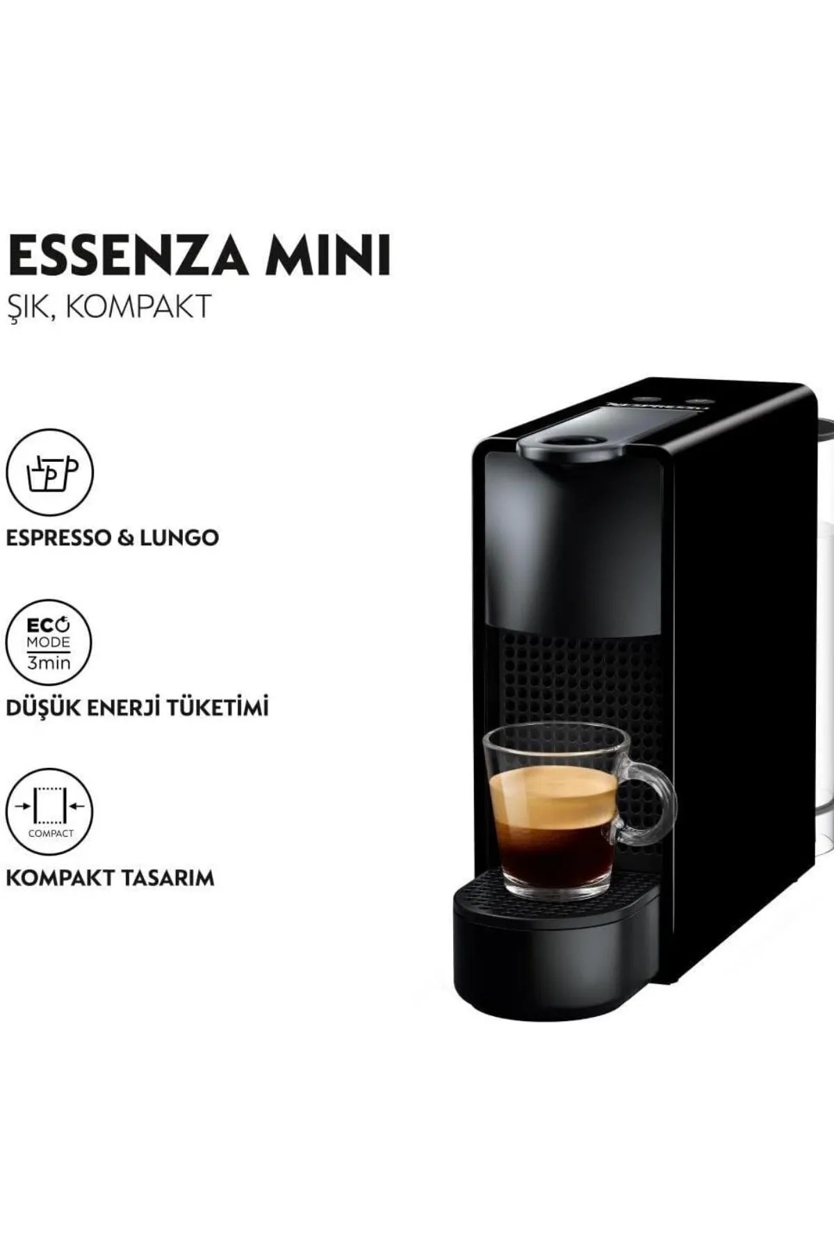 Nespresso C30 Essenza Mini Kahve Makinesi Siyah