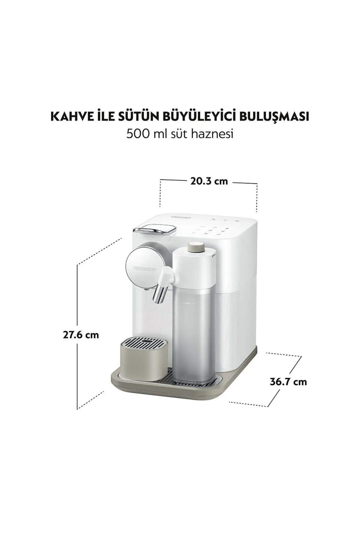 Nespresso F541 Gran Latissima Süt Çözümlü Kahve Makinesi Beyaz