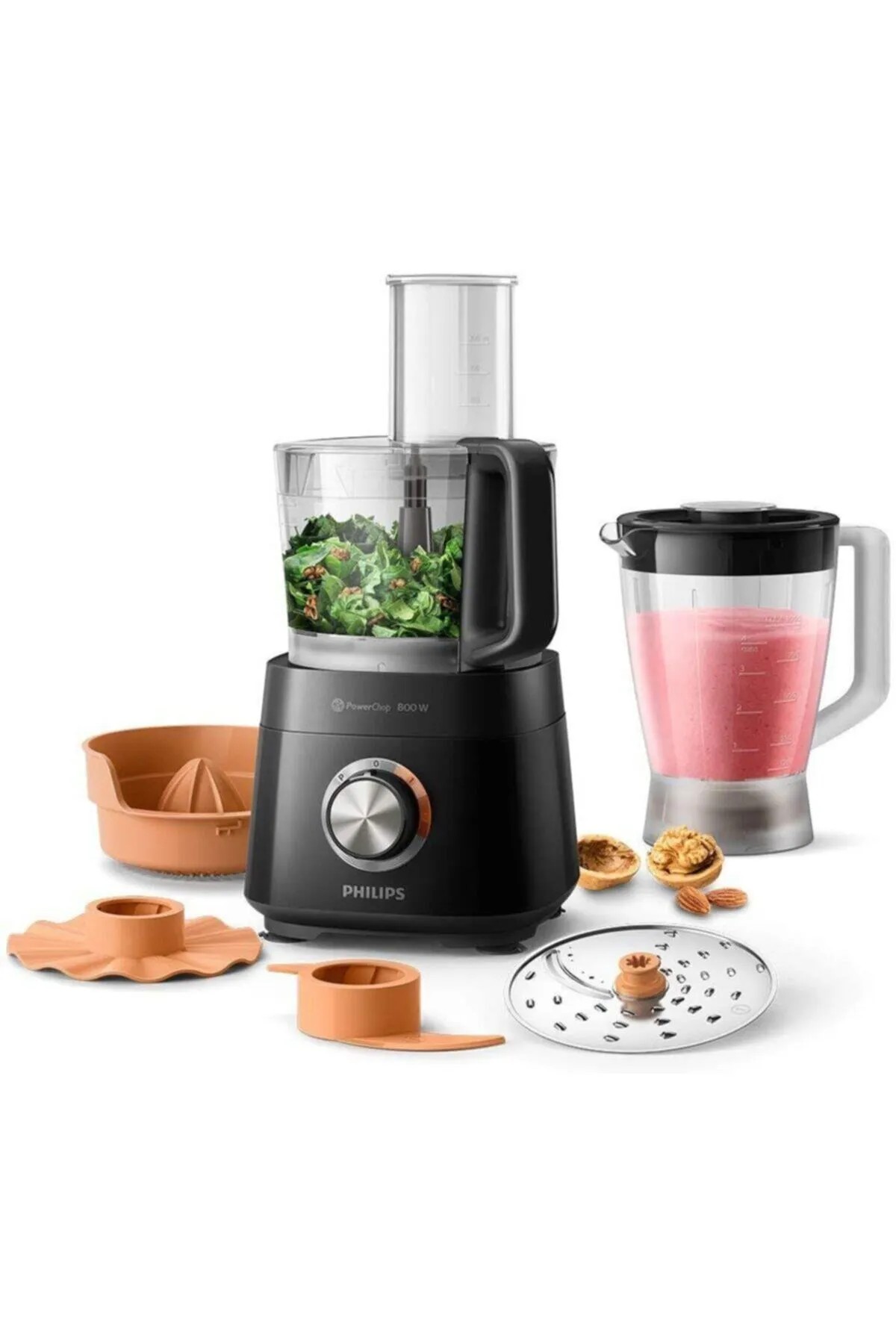Philips HR7510/11 Viva Compact Siyah Mutfak Robotu
