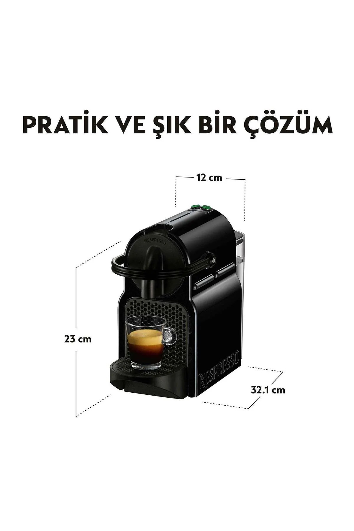 Nespresso D40 Inissia Kahve Makinesi Siyah