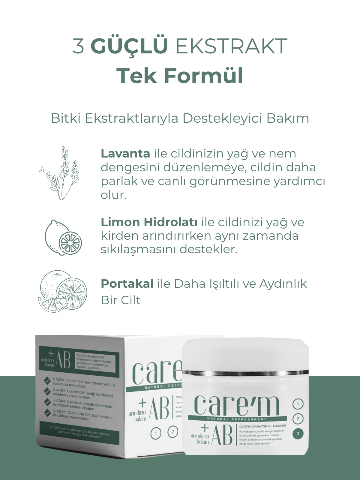 Care'm Arındırıcı Bakım Aromatik Kil Maskesi 150Gr