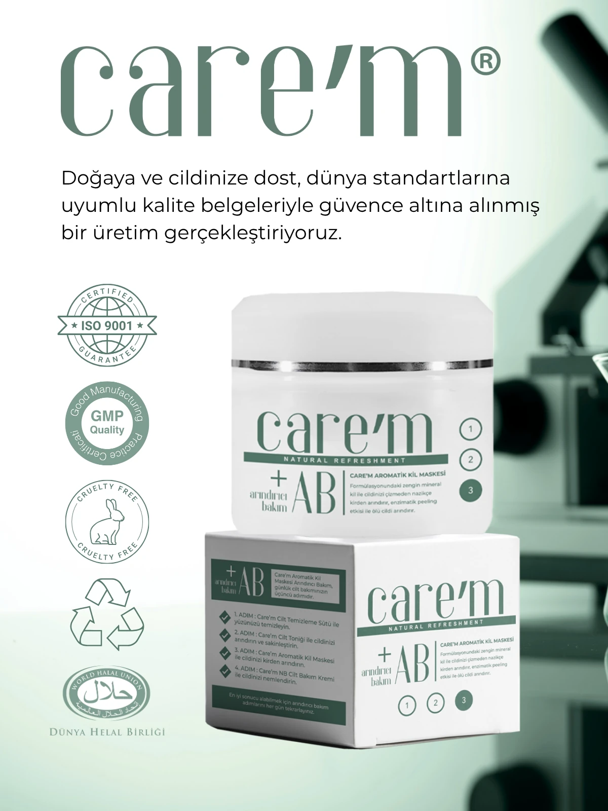 Care'm Arındırıcı Bakım Aromatik Kil Maskesi 150Gr