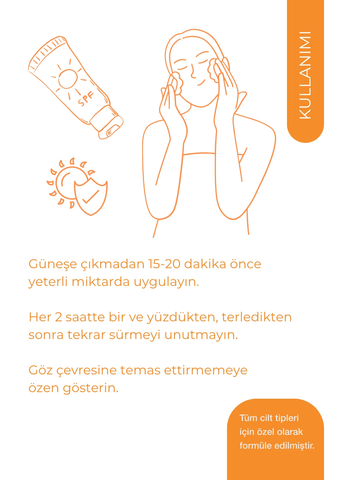 Care'm Sunscreen 50+SPF Güneş Kremi 100mL