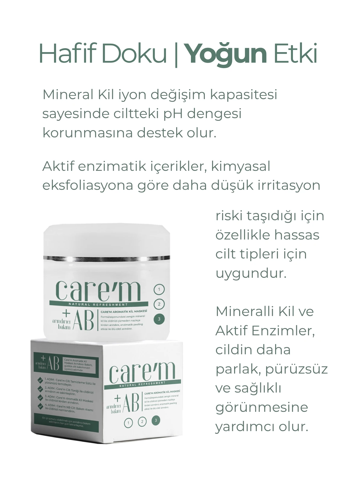Care'm Arındırıcı Bakım Aromatik Kil Maskesi 150Gr