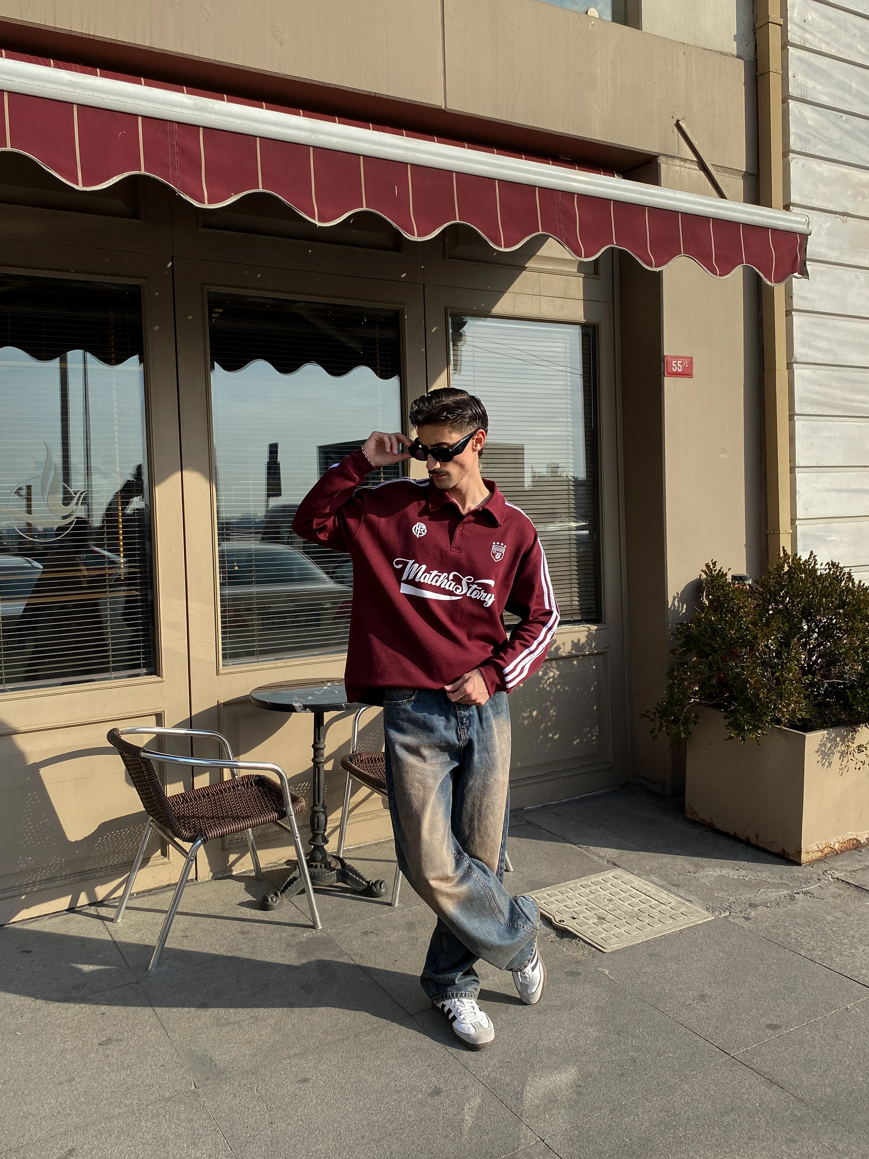 Polo Yaka Matcha Story Uzun Kollu Sweatshirt