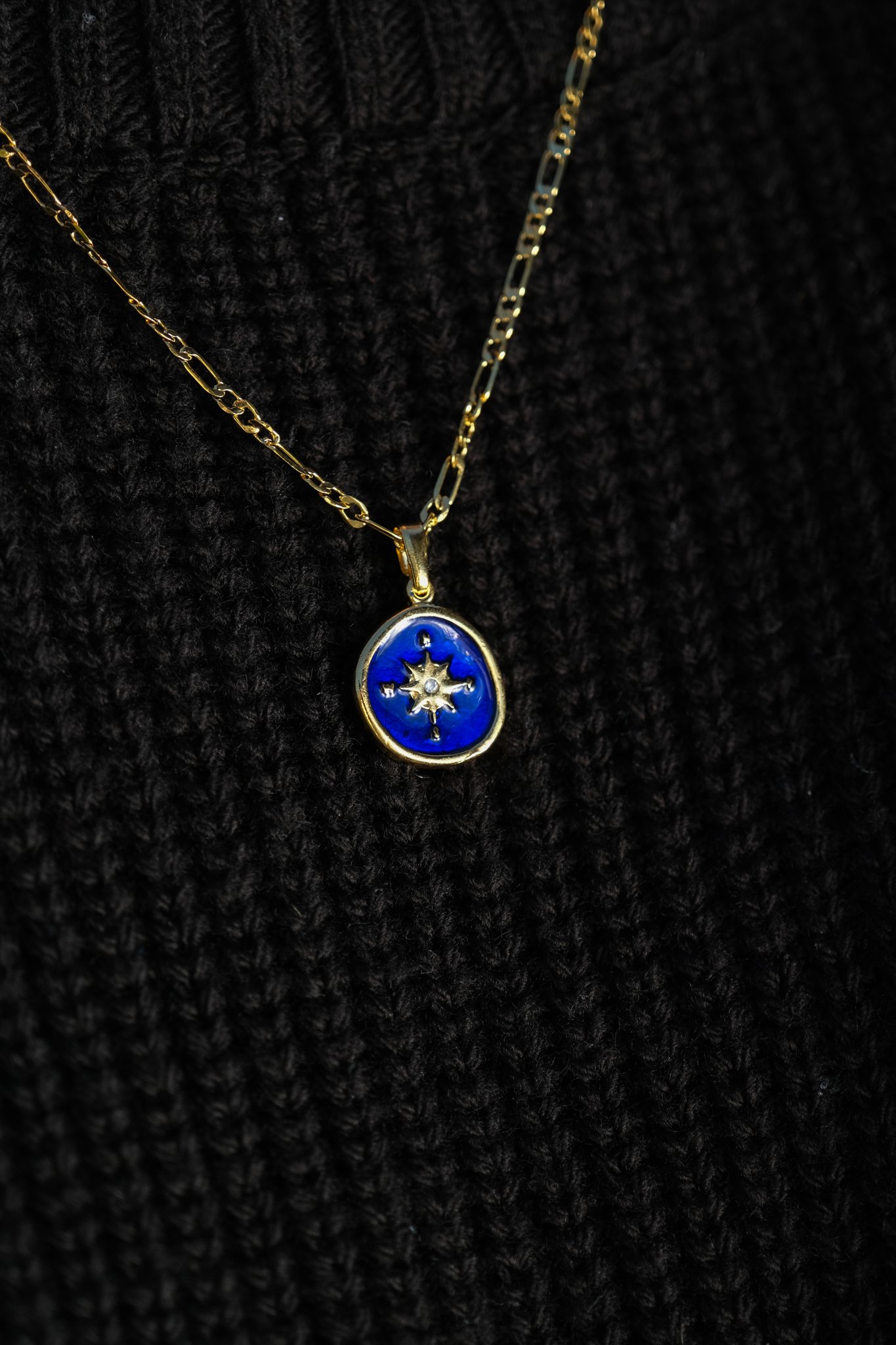 Midnight Compass Necklace