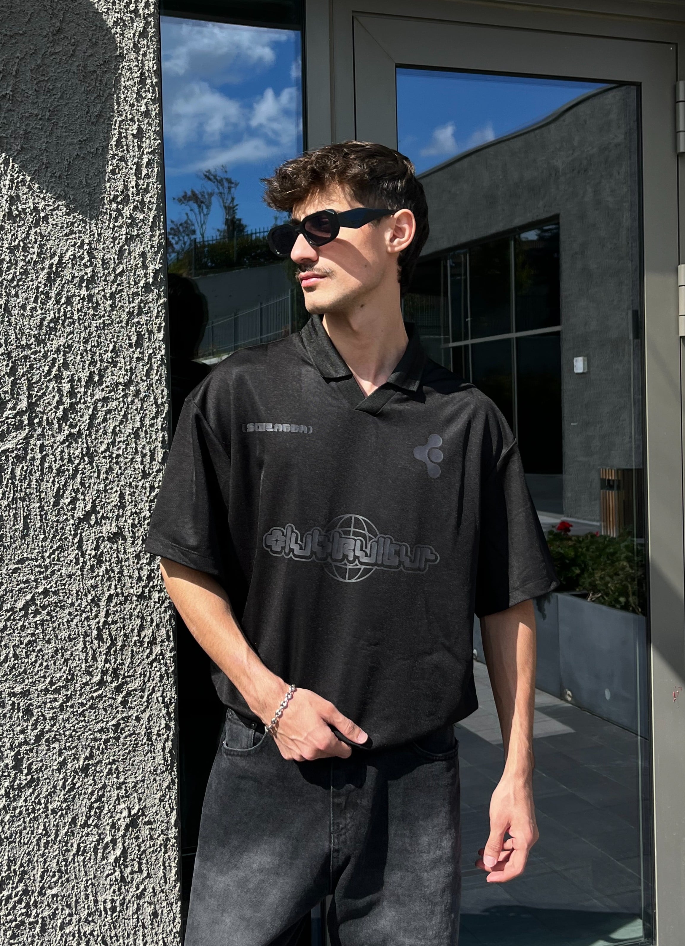 Polo Yaka Black In World Forma