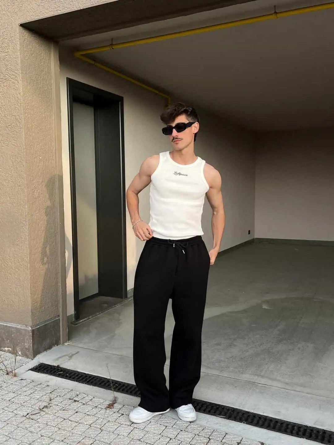 Basic Siyah Baggy Eşofman Altı