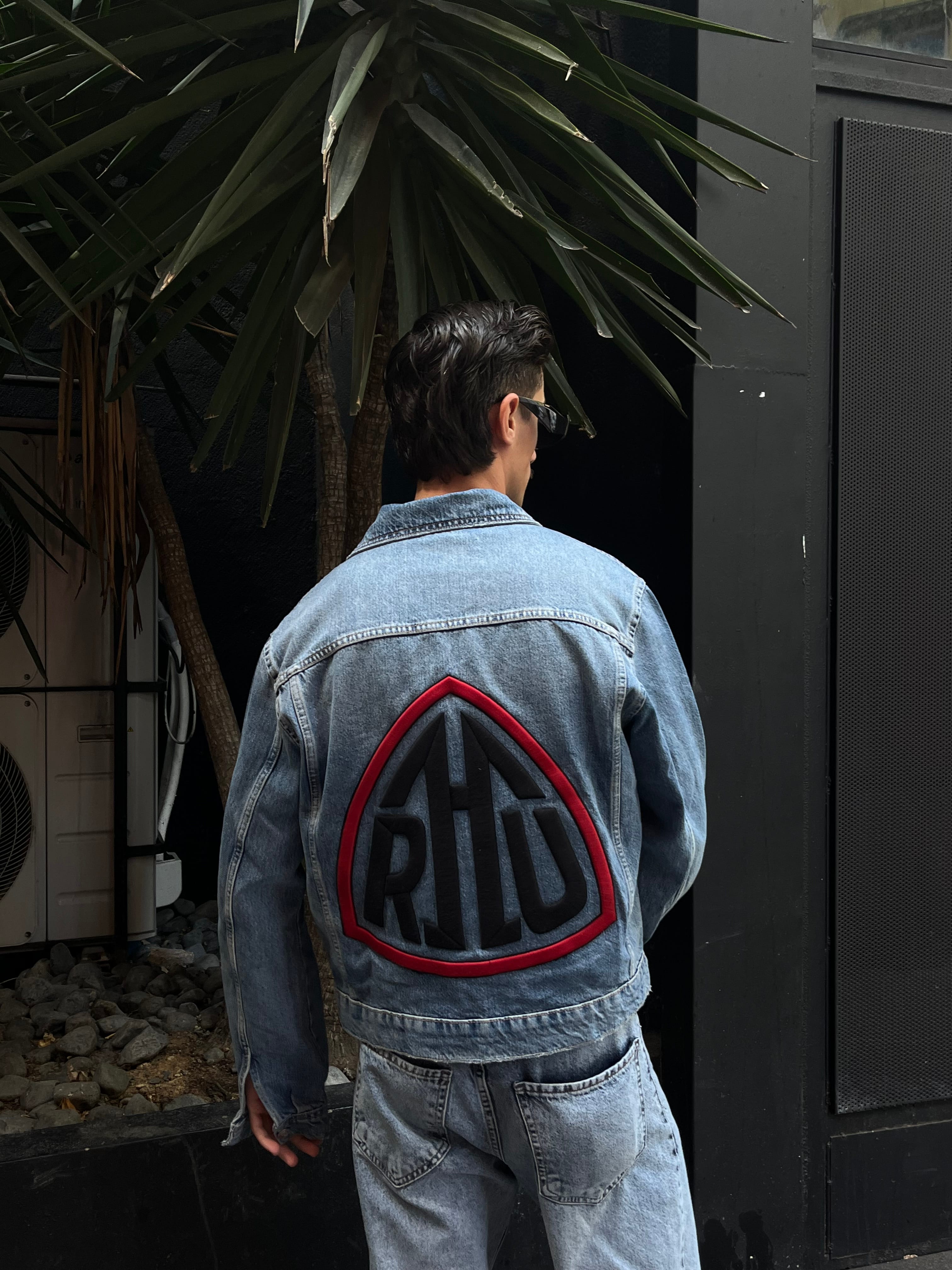 Vintage Wash Boxy Fit Denim Ceket