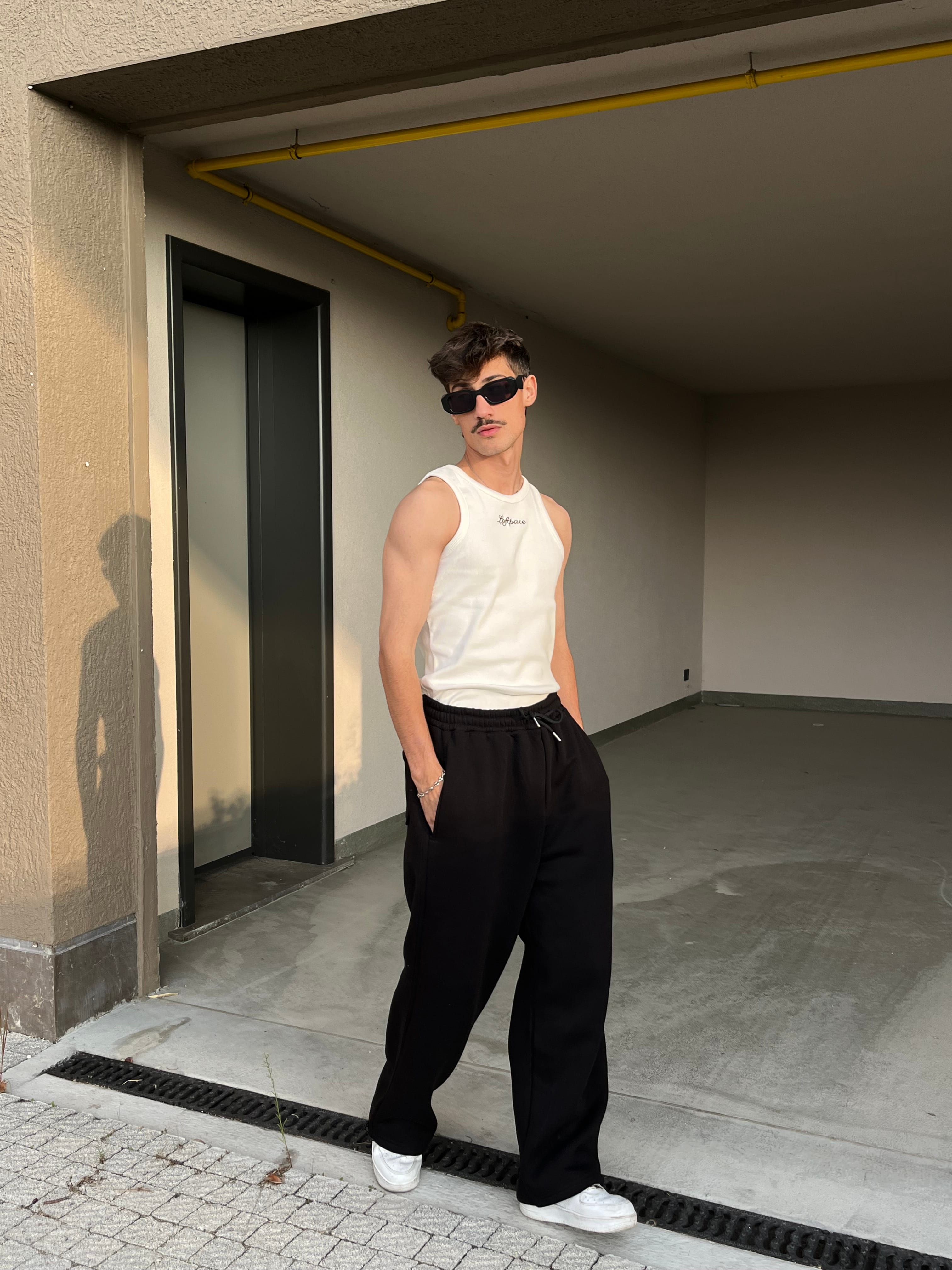 Basic Siyah Baggy Eşofman Altı