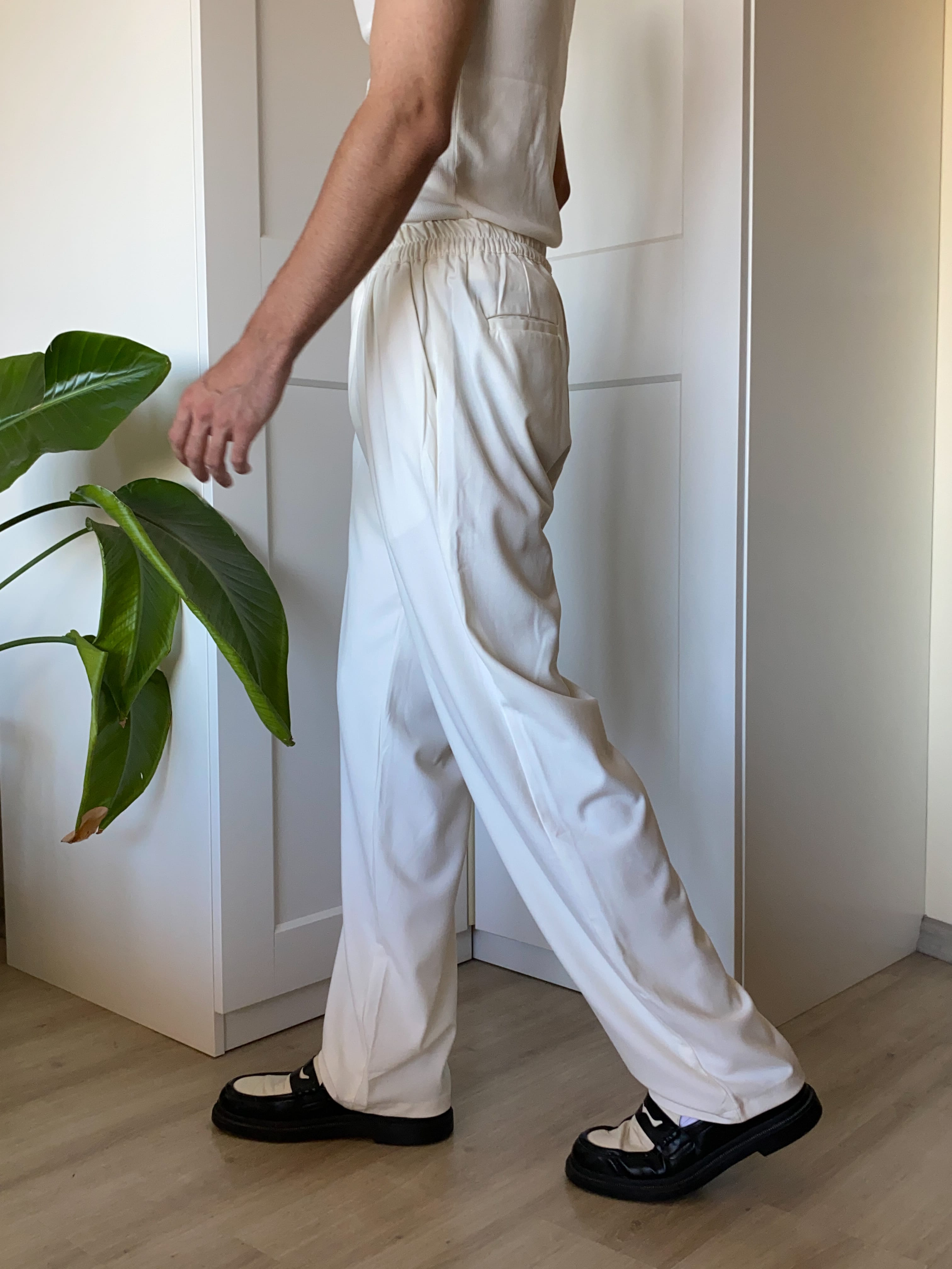 Premium Kumaş Pantolon - ekru