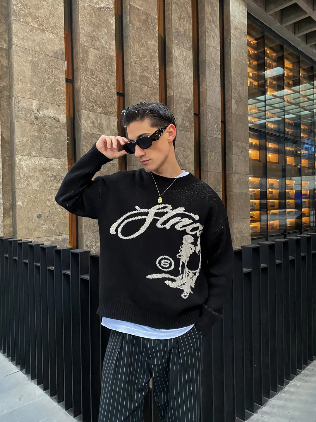 Modern City Oversize Triko Kazak