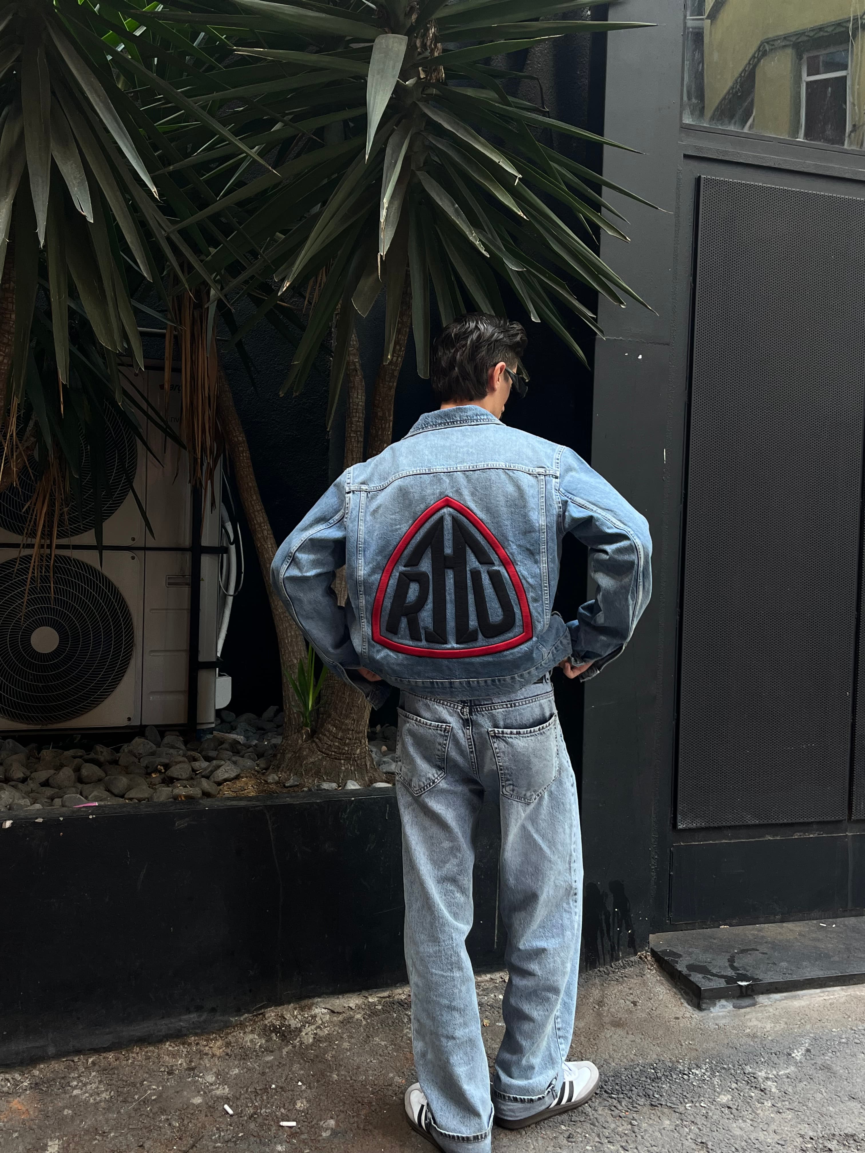 Vintage Wash Boxy Fit Denim Ceket